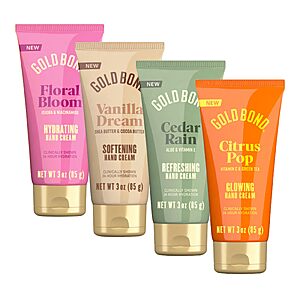 4-Pack 3-Oz Gold Bond Scented Hand Cream (Assorted Scents)