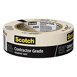 $2.98 – * | Scotch General Purpose Contractor Grade Masking Tape (1.41” x 60.1 Yd.) at Amazon
