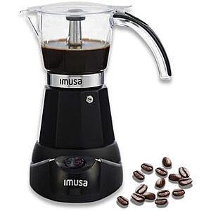6-Cup Imusa Electric Espresso Maker in use