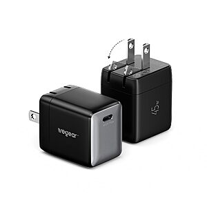2-Pack 45W Wegear Nano Foldable USB-C Wall Charger