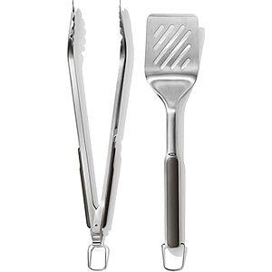 $17.99 – * | OXO Outdoor Grilling Turner and Tongs Set at Amazon