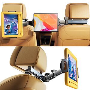 LISEN 3-in-1 Adjustable Tablet Holder Mount for Cars