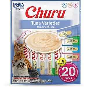 20-pack INABA Churu Tuna Cat Treats