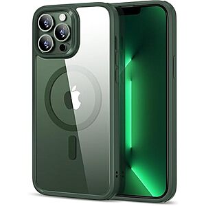ESR case and screen protector for iPhone 16 Pro Max in green