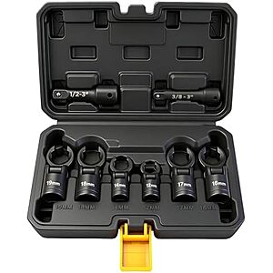 8-pc Elead Flex Head Crows Foot Wrench Set