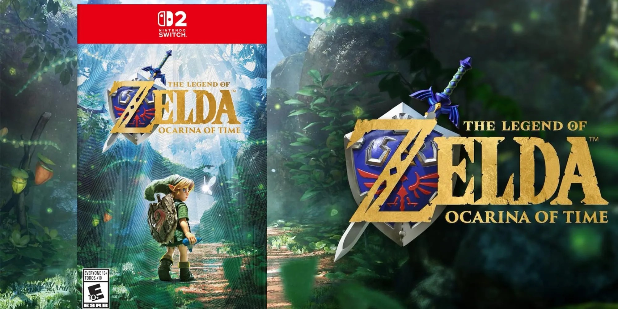 Zelda: Ocarina of Time remake pre-order with textured foil cover art on Nintendo Switch