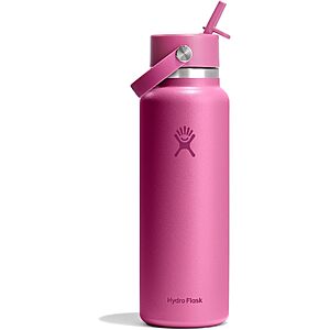 $22.50 – 40-Oz Hydro Flask Wide Mouth Flex Straw Insulated Water Bottle (Reef) –  + Free Shipping w/ Prime or on $35+