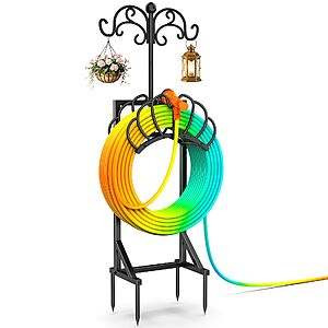 60" COZEER Heavy Duty Freestanding Garden Hose Holder