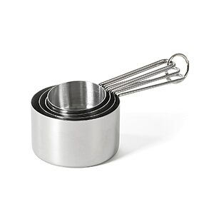 $8.99 – Martha Stewart Richburn 4-Piece Stainless Steel Measuring Cup Set + Free Shipping w/ Prime or on $35+
