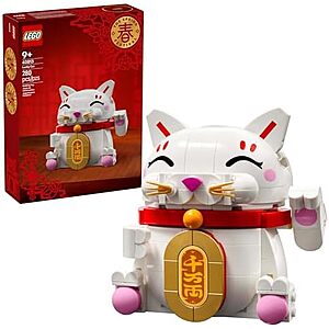 $20.00 – $20* | 280-Pc LEGO Lucky Cat Building Toy at Amazon