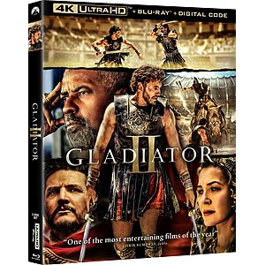 $17.99 – | Gladiator II (4K Ultra HD + Blu-ray + Digital 4K) at Amazon