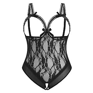 $4.99 – Avidlove Plus Size Lingerie Exotic Teddies Bodysuit One Piece Lace Babydoll