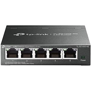$34.99 – * | TP-Link 5-Port 2.5G Unmanaged Ethernet Switch + 15% Back w/ Prime Visa Card at Amazon