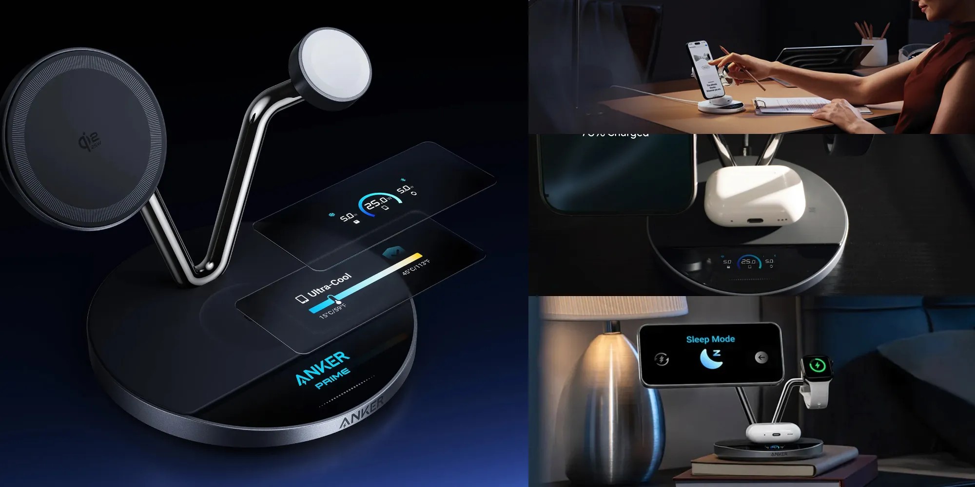 Anker's 25W 3-in-1 Smart Display Charging Station