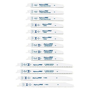 $4.00 – $4: Avanti Pro Bi-Metal Reciprocating Saw Blade Set (13-Piece) at HomeDepot