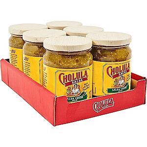 $11.56 – SnS, AC * | 6-Pk 12-Oz Cholula Salsa Verde (Mild) at Amazon
