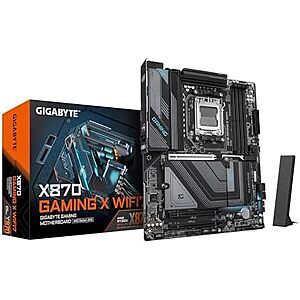 $169.99 – * | GIGABYTE X870 Gaming X WIFI7 AMD AM5 LGA 1718 Motherboard at Amazon