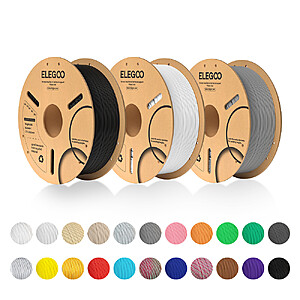 $38.00 – 5kg 1.75mm ELEGOO 3D Printer Filament: Rapid PTEG/PLA/PLA+ from $38 + Free Shipping