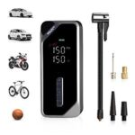 $10.49 – VOLLYC Portable Air Compressor–150 PSI Tire Pump with Digital Pressure Gauge, 4 Preset Modes – Only with Coupon Code