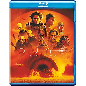 $8.99 – Dune: Part Two (Blu-Ray) Now  at Amazon.com