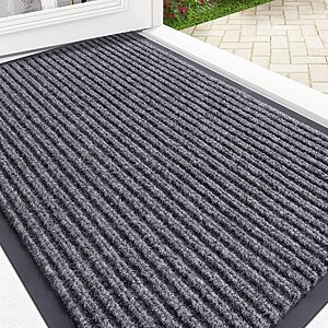 $6.98 – 29.7″ x 17″ Olanly PVC Backed Heavy Duty Door Mat (Grey) – Lowest Price Ever on Amazon
