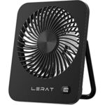 $8.99 – 5-Speed Lerat USB Rechargeable Foldable Portable Desk Fan w/ LED Display  (Black), $9.99 (White) + Free Shipping w/ Prime or on $35+