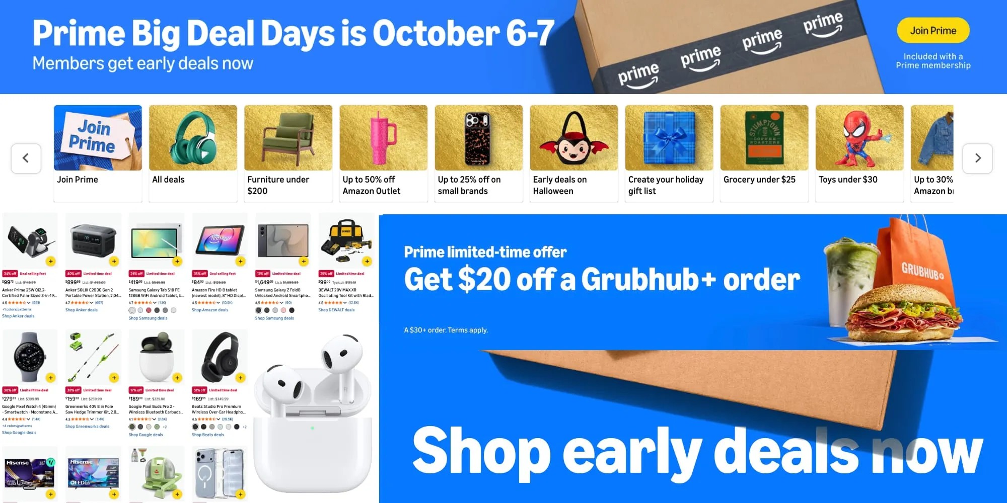 Early Amazon Fall Prime Day Deals