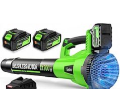 $34.99 – Tietoc 1200W Brushless Leaf Blower w/ 2x 4.0Ah Batteries & 6-Speed Control – 50% off with promo code Z4CAALB9 Tietoc 1200W Brushless Leaf Blower