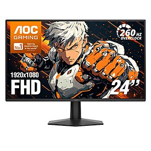 $97.99 – 23.8″ AOC 1080p 260Hz IPS Gaming Monitor  + Free Shipping