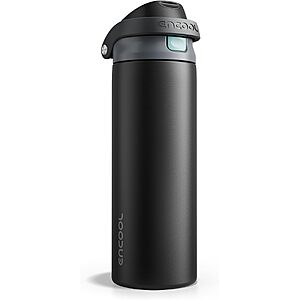 $8.49 – 24-Oz ENCOOL Insulated Stainless Steel Water Bottle Tumbler w/ Straw (Various) – 50% off with Promo Code