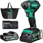 $74.92 – * | Metabo HPT 18V Cordless Brushless Impact Driver w/ 2x 2.0Ah Batteries & Charger at Amazon