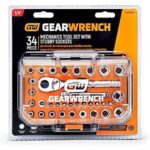 $24.41 – * | 34 Pc GEARWRENCH 1/4″ Drive Stubby Socket Mechanics Hand Tool Set at Amazon
