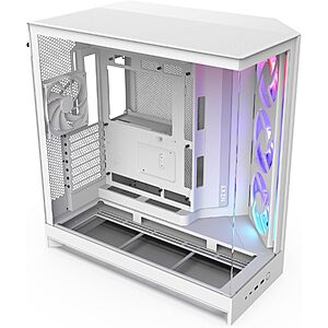 $129.99 – NZXT H9 Flow RGB Dual-Chamber ATX Mid-Tower PC Case (White) Now on Sale for