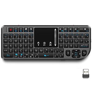 T800 Mini Wireless Keyboard with Centered Touchpad