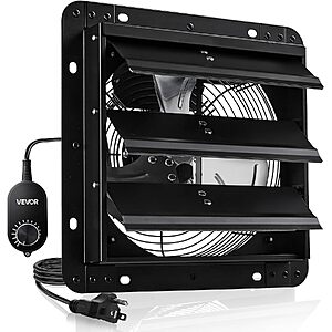 VEVOR 10 inch wall-mount exhaust fan with variable speed controller
