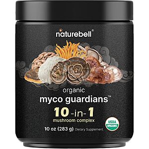 10-Oz NatureBell Organic 10-in-1 Mushroom Powder
