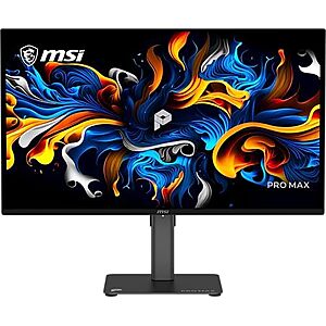 $320.00 – 27″ MSI PRO MAX 271QPX14G 2560×1440 QHD 144Hz QD-OLED Professional Monitor $320 + Free Shipping