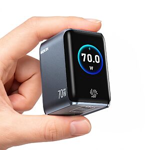 $24.99 – MOKiN 70W USB-C Charger with Smart Display  + Free Shipping w/ Prime or Orders $35+