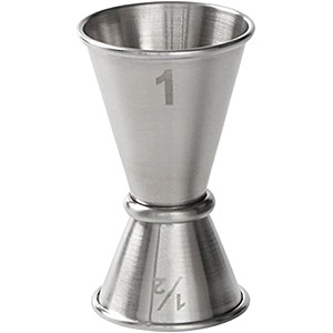 $3.30 – * | American Metalcraft JG1 Japanese-Style Stainless Steel Jigger (1/2-oz x 1-oz) at Amazon