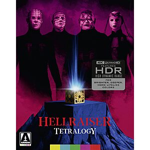 $56.62 – Pre Order Hellraiser Tetralogy 4K Ultra HD Arrow Limited Edition at on Amazon.com