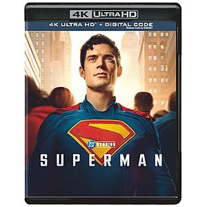 $16.99 – | Superman (4K Ultra HD + Digital 4K) at Amazon