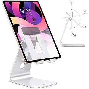 $9.49 – * | OMOTON T2 Adjustable Aluminum Tablet Stand for 4.7-12.9″ Devices (Silver) at Amazon