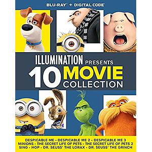 $24.99 – * | Illumination Presents: 10-Movie Collection (Blu-ray + Digital HD) at Amazon