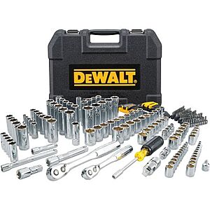$99.99 – DEWALT Drive Standard (SAE) & Metric Mechanics Tool Set, 200-Pieces, DWMT45007 — Best Price at Bomgaars