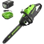 $219.99 – * | Greenworks 80V 16″ Brushless Cordless Chainsaw w/ 2.5Ah Battery & Charger at Amazon