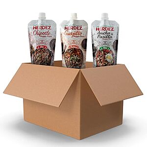 $5.44 – SnS  | 3-Pack 7-Oz Herdez Pepper Paste Trio (Chipotle, Guajillo, Ancho and Pasilla) at Amazon