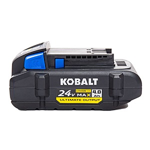 $35.00 – YMMV Kobalt Ultimate Output 24-Volt 1-Pack Battery (4 Ah Lithium) – Lowest Price at Lowe’s