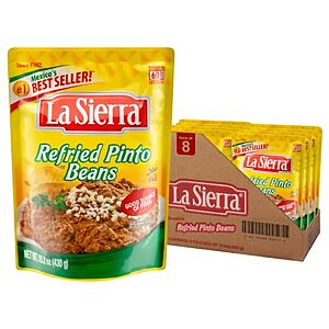 $7.78 – | 8-Pack 15.2-Oz La Sierra Refried Pinto Beans (Pinto Beans) at Amazon