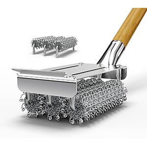 $14.99 – Grill Brush and Scraper Bristle Free with 3 Replacement Heads – Lowest Price Ever on Amazon