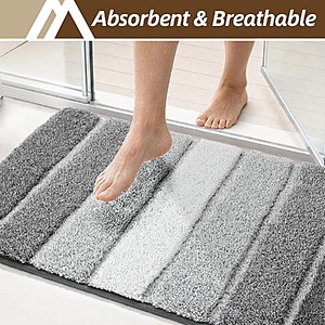 $5.39 – COSY HOMEER Bathroom Rugs 24×17 (Grey) & More + Free Shipping w/ Prime or orders $35+
